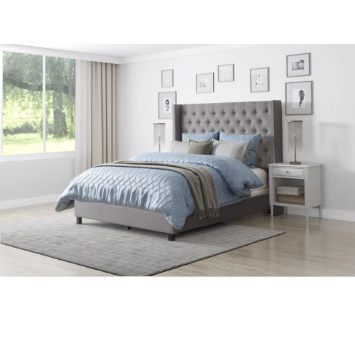 Fairfeild Light Grey Platform Frame King